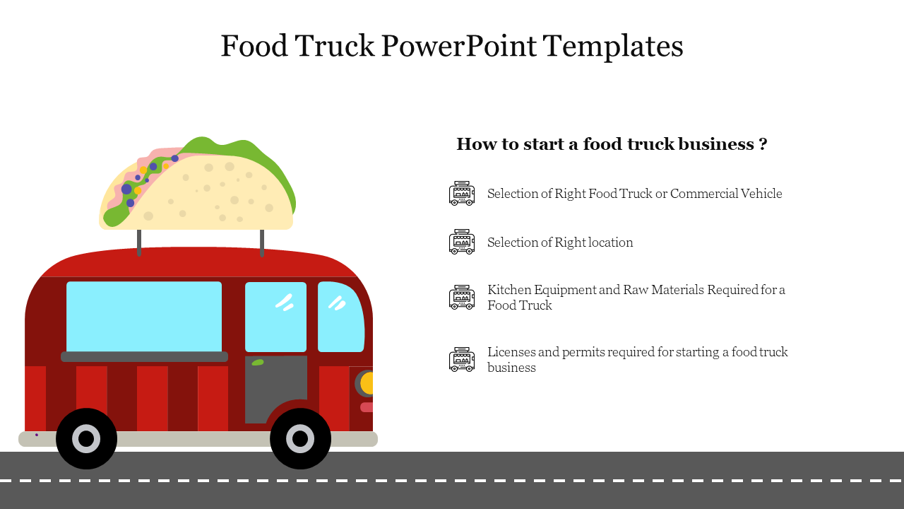 Food Truck PowerPoint Templates
